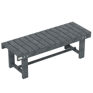 2-Seater Garden Wooden Bench, Grey