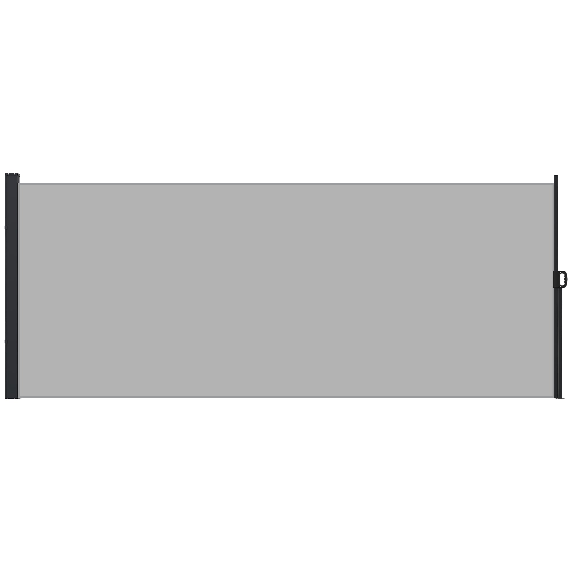 400 x x 160cm Retractable Side Awning - Light Grey