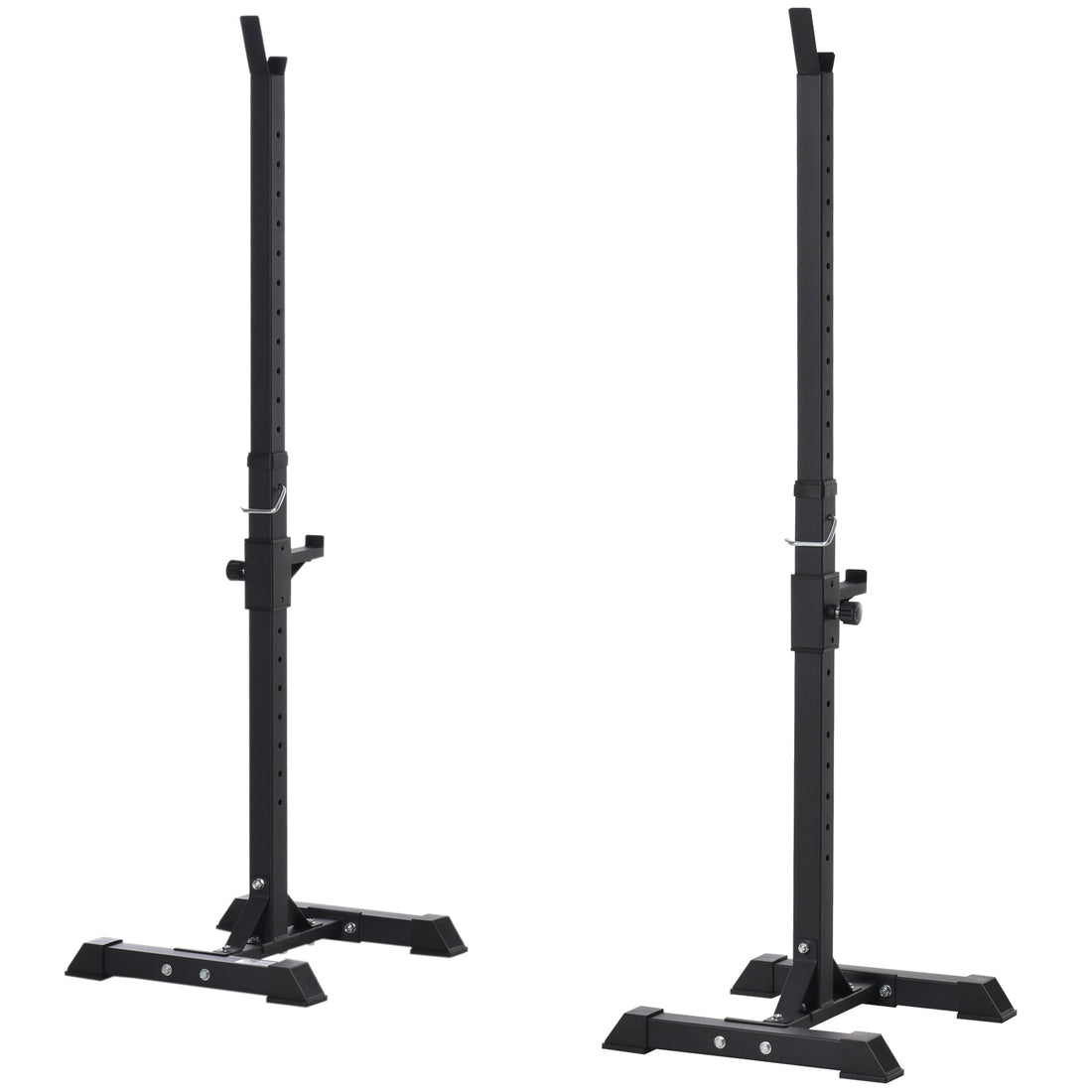Adjustable Squat Rack, Weight Strength Training Bench Press Rack Weight Bench Supporter for Home Gym Exercise, Max Load 150kg, 124-154cm