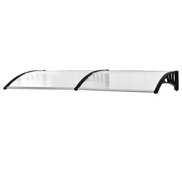 Front Door Canopy, Waterproof Outdoor Awning, 75 x 195 cm Rain Shelter for Window, Porch and Front/Back Door, Clear