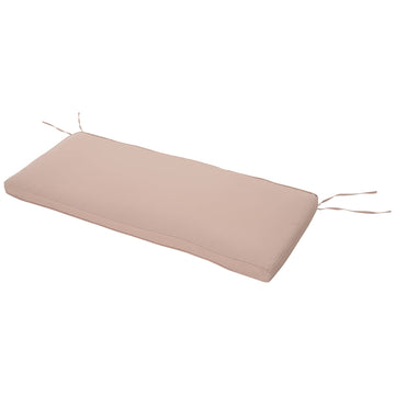 2-Seater Garden Bench Cushion with Ties, Swing Chair Cushion, Replacement Cushion for Outdoor Furniture, 110 x 46 cm, Beige