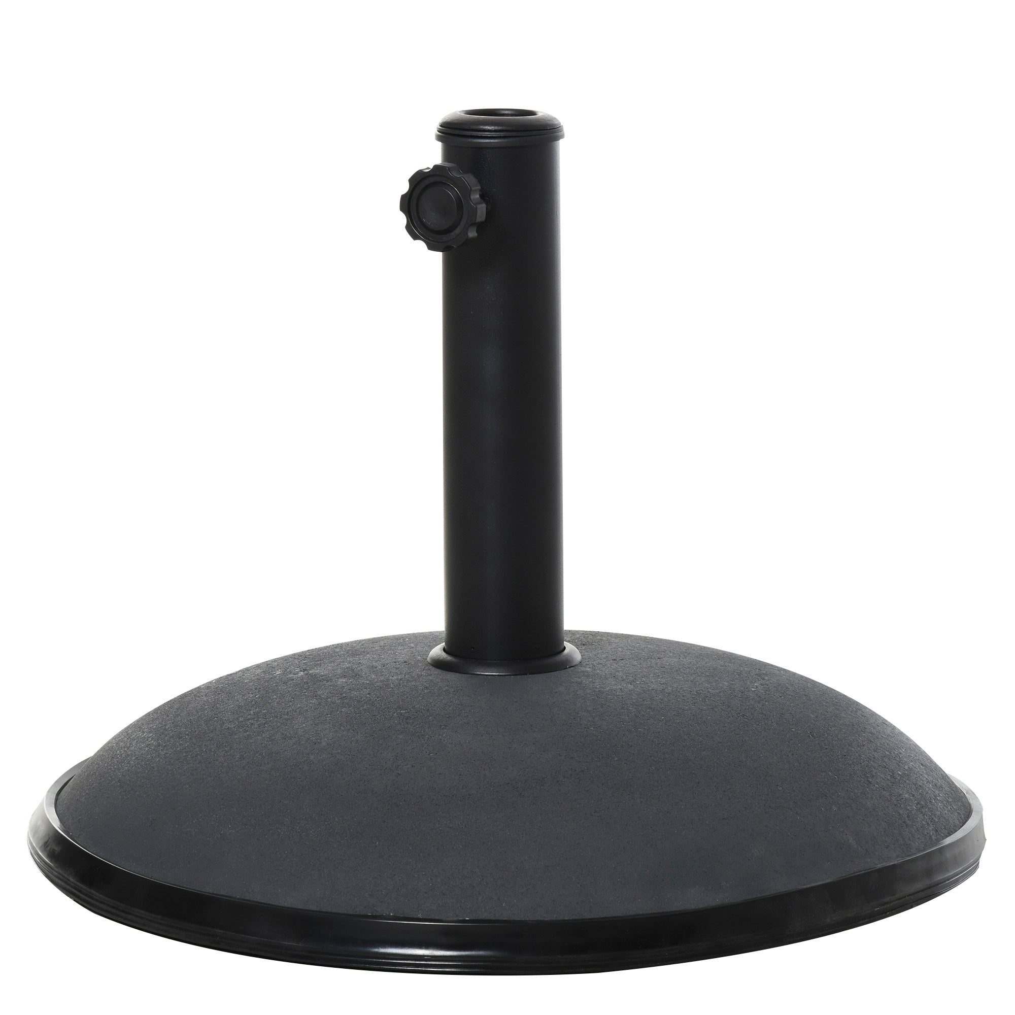 Heavy Duty Cement Parasol Base 20kg Round Patio Umbrella Stand Garden Outdoor Shade Holder for Dia. 35mm/38mm/48mm Poles