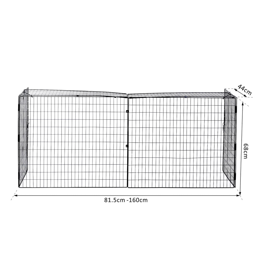 Extendable Fire Guard Screen, Freestanding Fire Screen Spark Guard, Folding Fireplace Cover, Wire Mesh, 81.5-160cm, Black