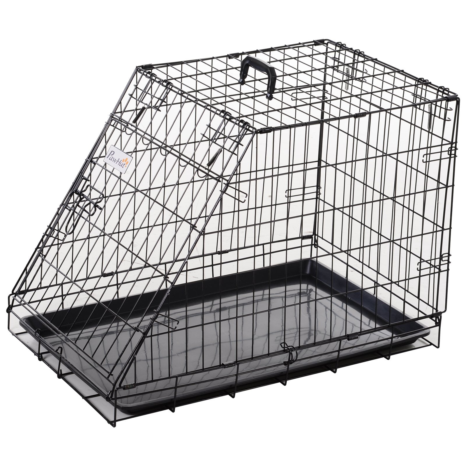Trapeze Collapsible Dog Pet Travel Box Cage Removable Tray 77 x 47 x 55cm