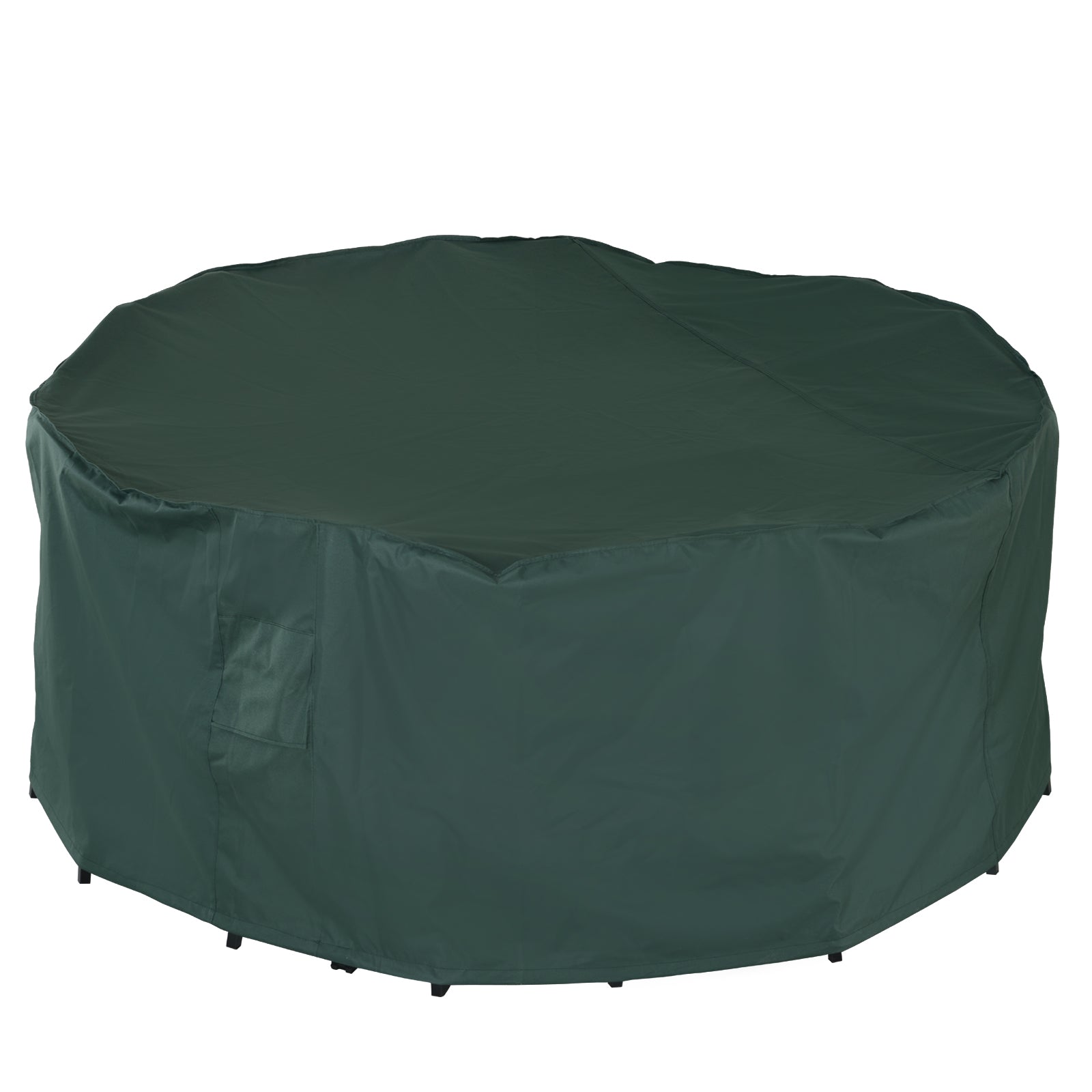 Garden Patio Large Furniture Set Round Cover 600D Oxford Waterproof, Ф193 x 80H cm, Green