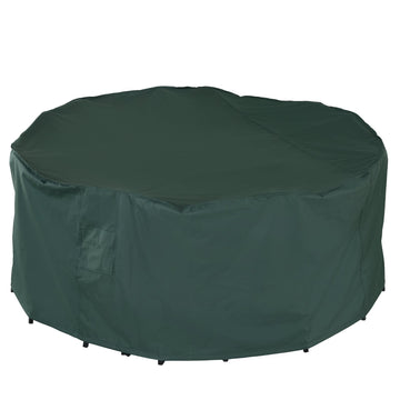 Garden Patio Large Furniture Set Round Cover 600D Oxford Waterproof, Ф193 x 80H cm, Green