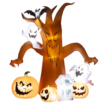 7.9ft Light-Up Halloween Tree Inflatable