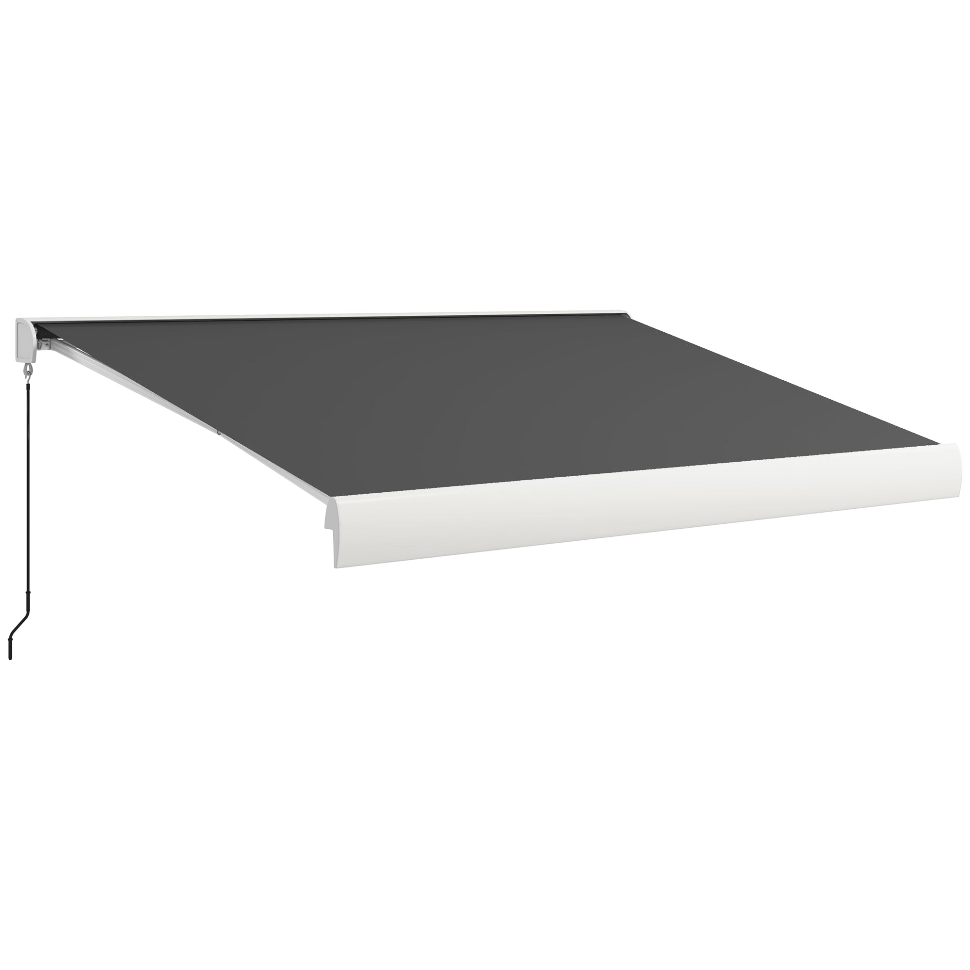 4 x 3(m) Electric Retractable Awning with Remote Controller, Aluminium Frame Sun Canopies for Patio Door Window