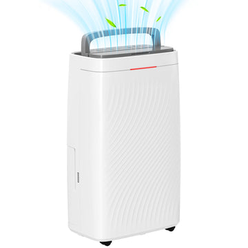16L Multi-Mode Dehumidifier, with Wheels - White