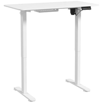 72-116cm Adjustable Electric Standing Desk, 120 x 60cm Tabletop - White