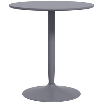 75H x Φ70cm Two-Person Minimalistic Dining Table - Grey