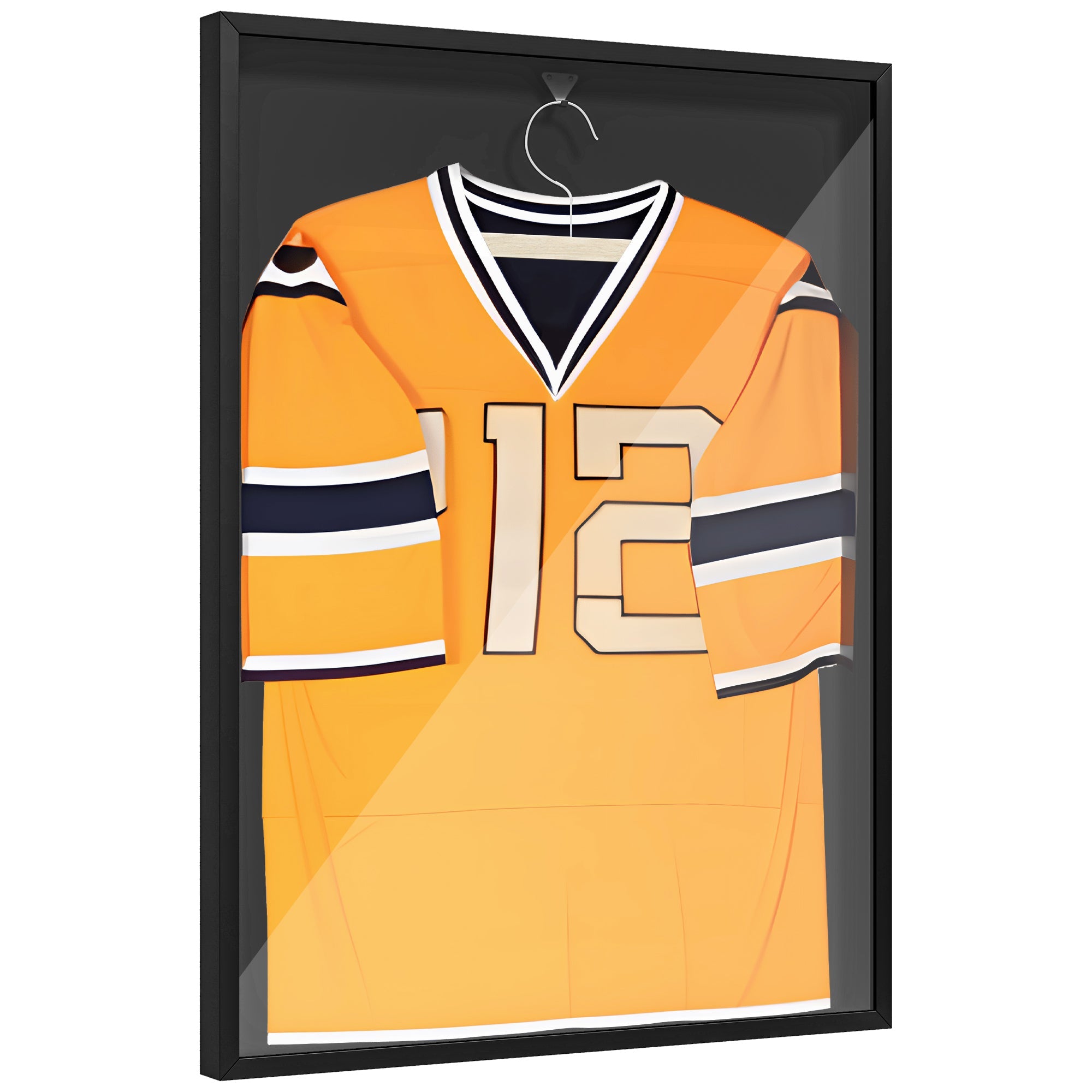 60 x 80cm Shirt Display Frame, with Inner Hook and Hanger - Black
