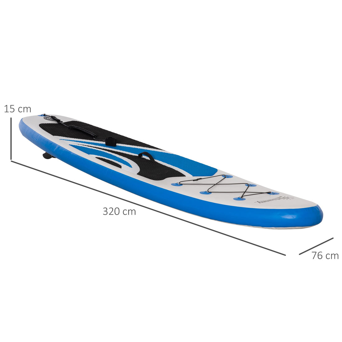 10.6' x 32" x 6" Inflatable Stand Up Paddle Board, Non-Slip & Ultra-Light Deck with ISUP Accessories, Adj Paddle, Pump, Backpack Bag, and Three Bottom Fins, for Youth Adults Beginner