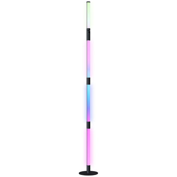 LED Floor Lamp, 360° RGB Detachable Corner Floor Lamp with App & Remote Control, Colour Changing Standing Lamp with Music Sync & Timing, for Living Room, Game Room, Dark Grey