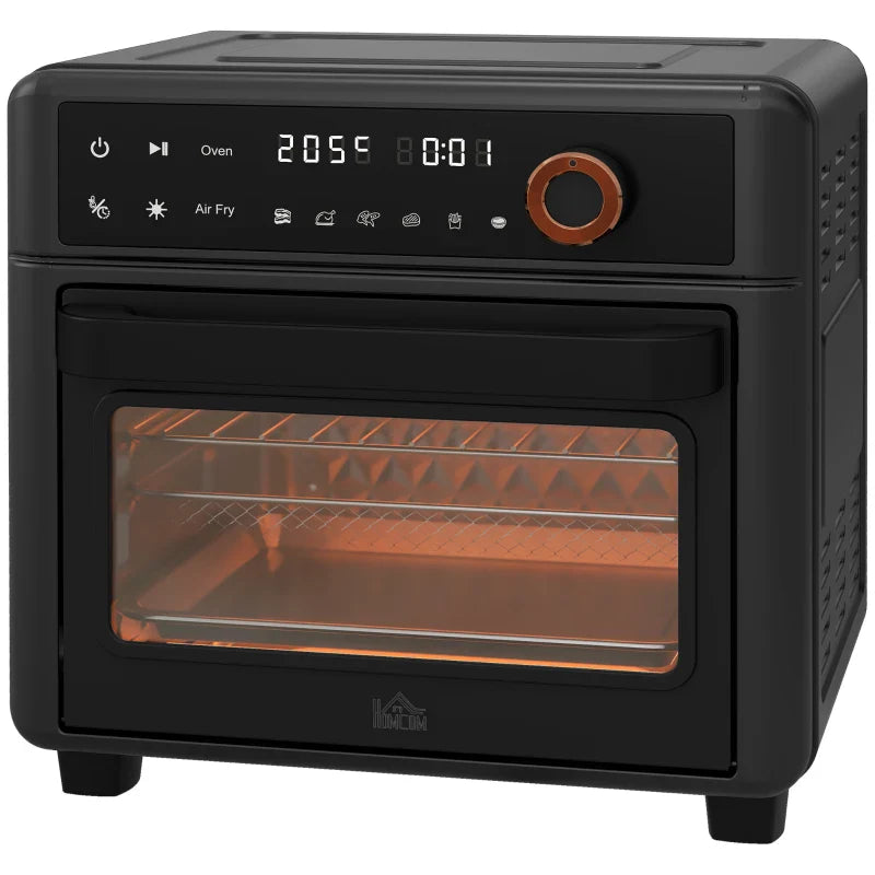 Air Fryer Oven, 13L Mini Oven, Multifunction Countertop Convection Oven w/ 12 Presets, Adjustable Temp and Time, 1500W
