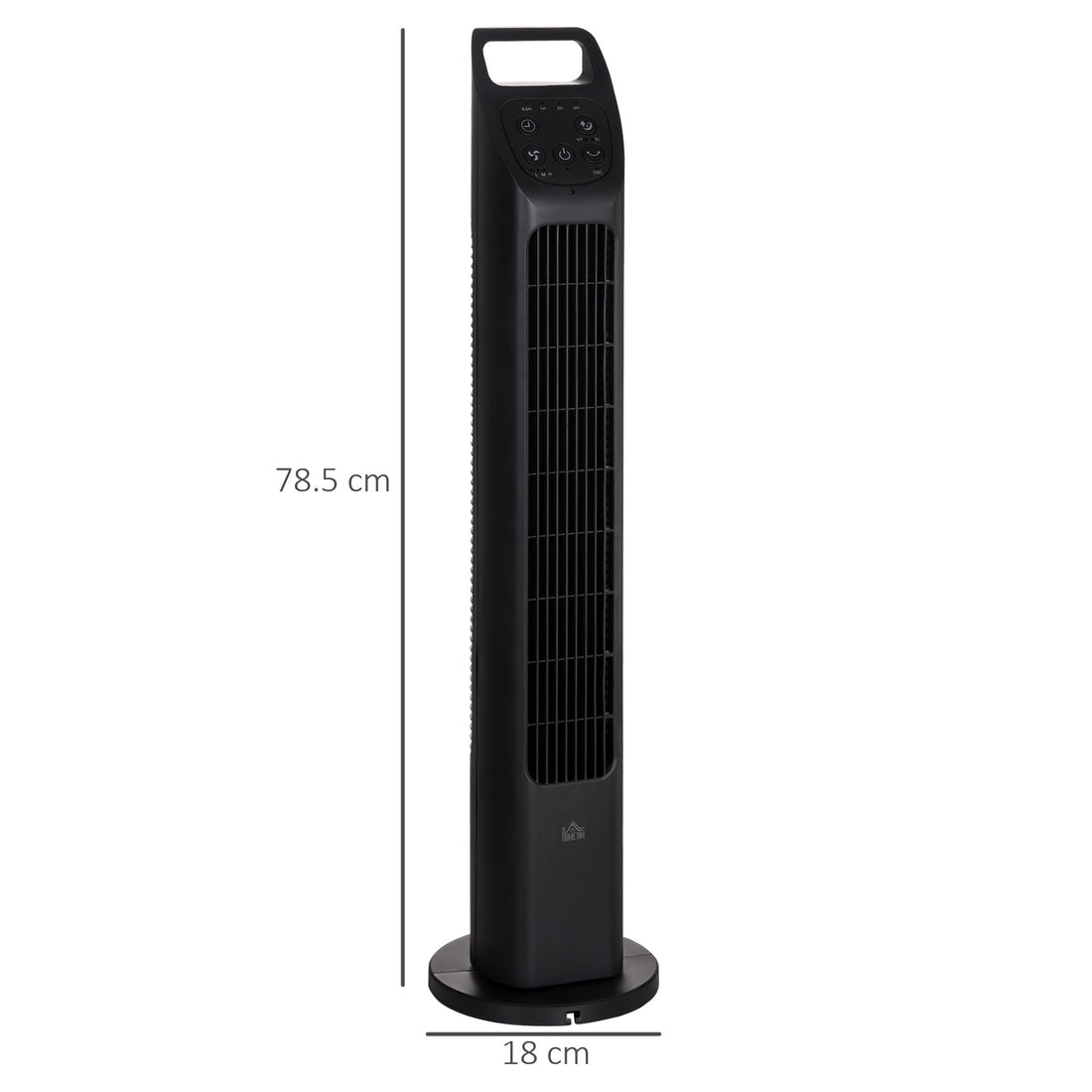 31" Oscillating Tower Fan with Remote Control, 4H Timer, 3 Speed 3 Modes, Quiet Electric Floor Standing Fan for Home Bedroom Office, Black