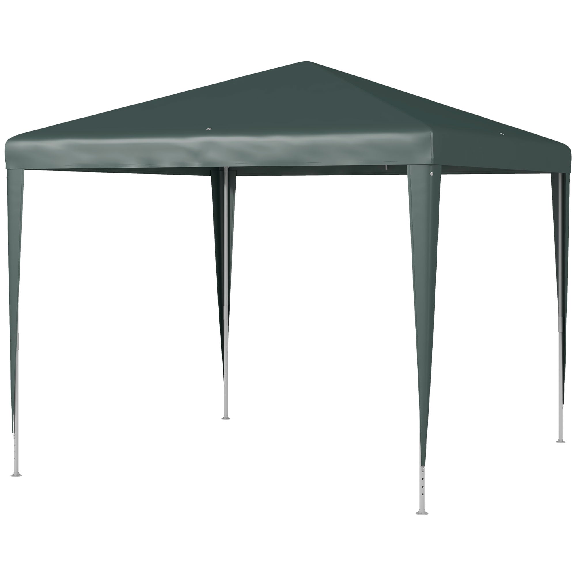 2.7m x 2.7m Garden Gazebo Marquee Party Tent Wedding Canopy Outdoor(Dark Green)