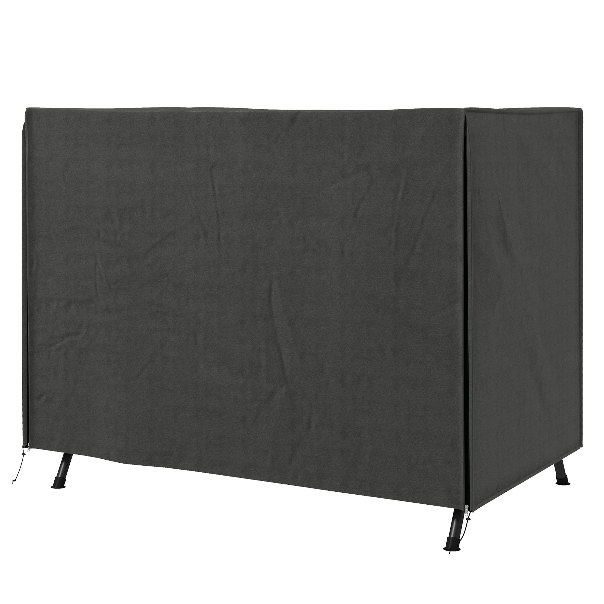 205 x 124cm Three-Seater Swing Chair Protective Cover Dark Grey