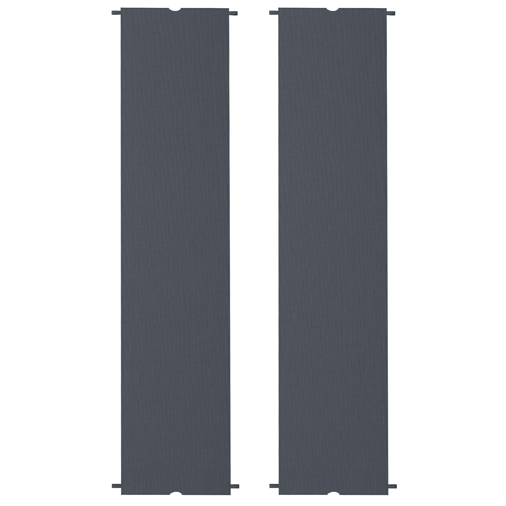 2 Pcs UV Protection Pergola Replacement Canopy, Pergola Shade Cover, Easy to Install, for 3 x 3(m) Pergola, Dark Grey
