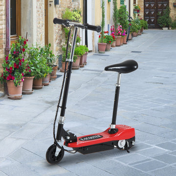 Outdoor Ride On Powered Scooter 120W Motor Bike 2 x 12V Battery - Red