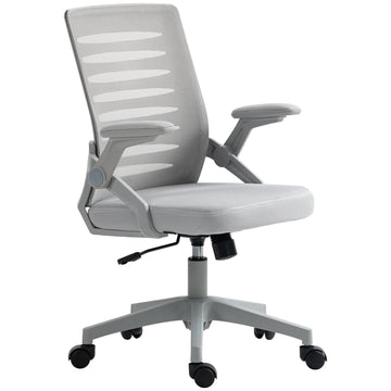 44-53.5cm Adjustable Height Work Chair, with Mesh Back - Grey