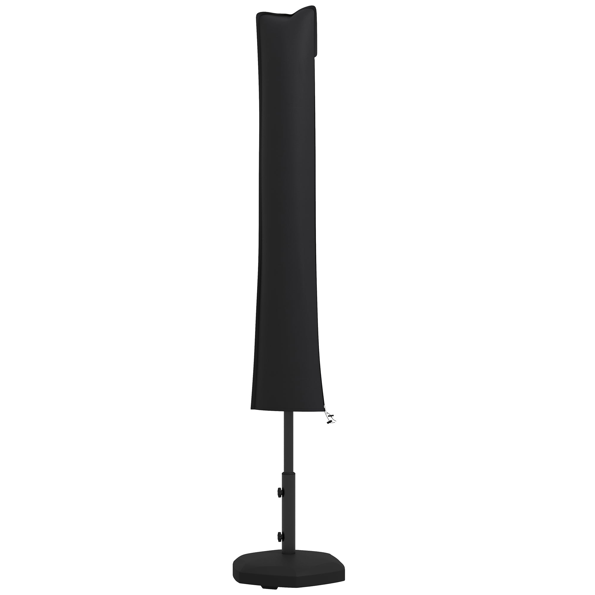 Parasol Cover, Cantilever Umbrella Cover for 2-3.5 m Parasols, Banana Umbrella Cover with Zipper for Outdoor Garden, Patio, Black