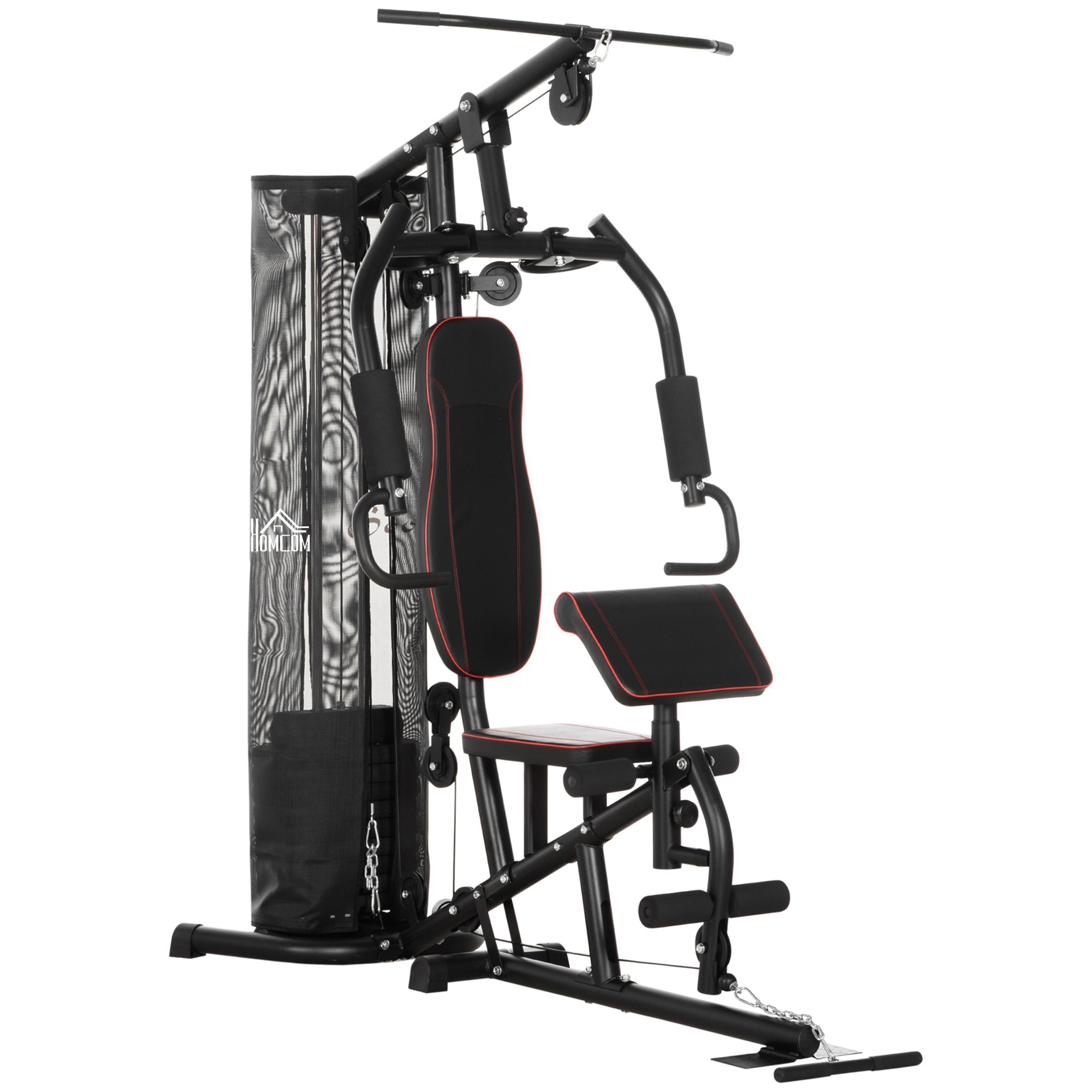 Multi-Functional Home Gym Workout Station, 45Kg Weight Stack Multi Gym Fitness Equipment for Full Body Fitness